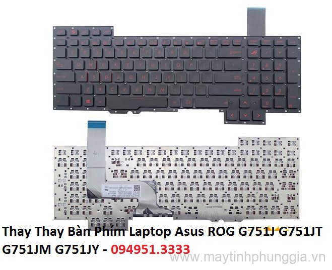 Thay Bàn Phím Laptop Asus ROG G751J G751JT G751JM G751JY