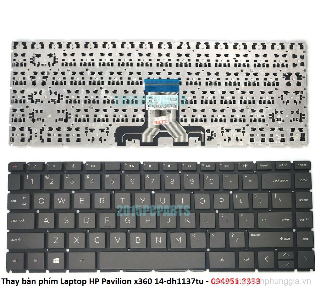 Thay bàn phím Laptop HP Pavilion x360 14-dh1137tu