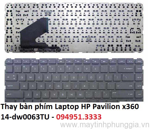 Thay bàn phím Laptop HP Pavilion x360 14-dw0063TU
