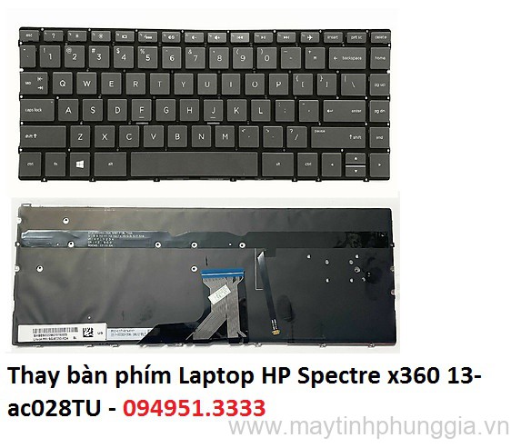 Thay bàn phím Laptop HP Spectre x360 13-ac028TU