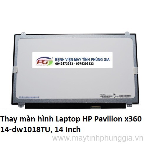 Thay màn hình Laptop HP Pavilion x360 14-dw1018TU, 14 Inch