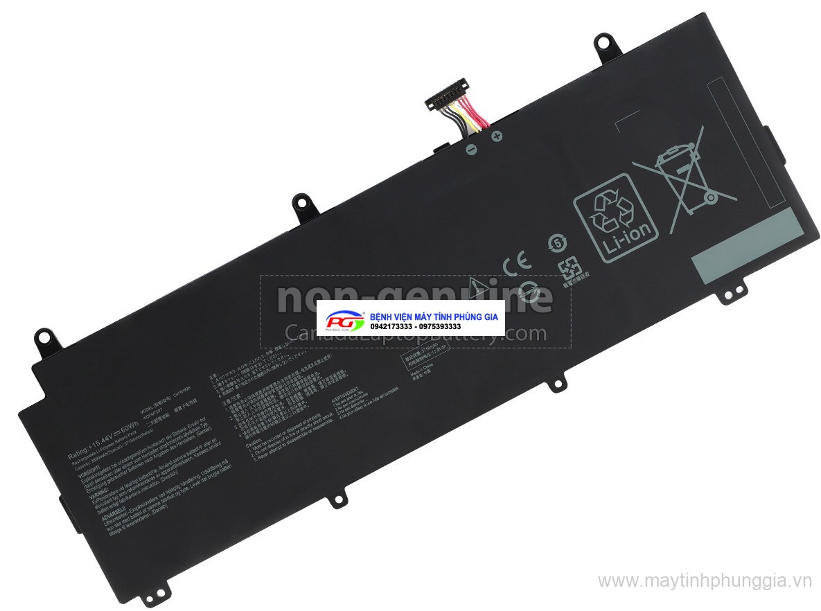 Bán pin Laptop Asus ROG Zephyrus S GX531GWR Battery 60Wh 15.44V