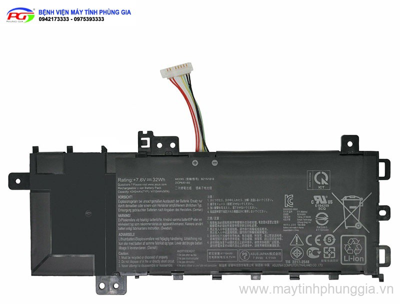 Bán pin Laptop Asus VivoBook S15 S512UF Battery 32Wh 7.6V