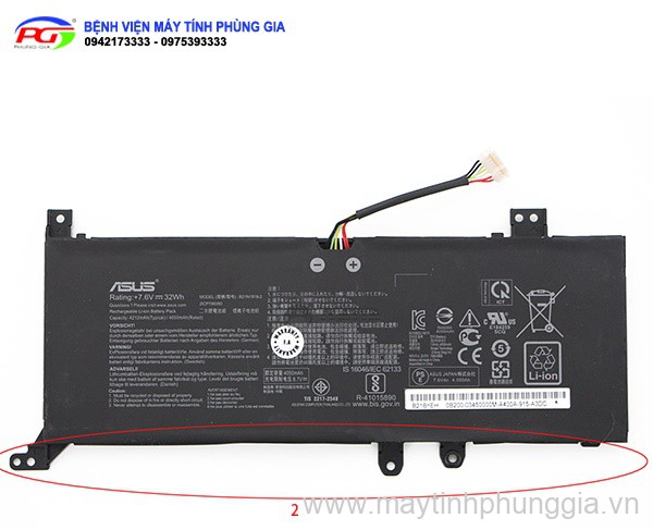 Bán pin Laptop Asus VivoBook 15 K542UF Battery 32Wh 7.6V