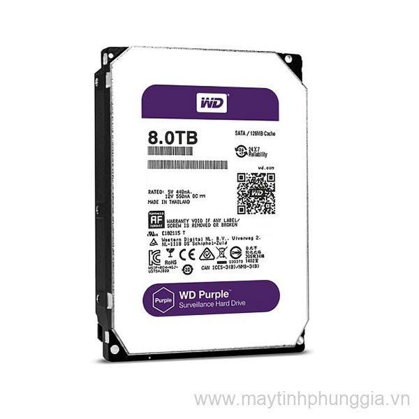 Sửa Ổ cứng HDD Western Purple 8Tb SATA3 7200rpm 256Mb