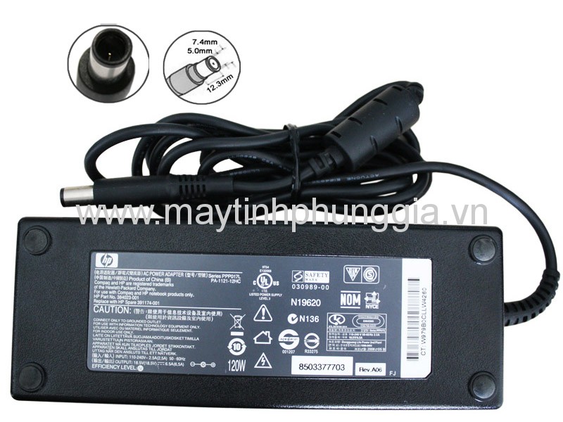 Bán Sạc Adapter laptop HP 18.5V 6.5A