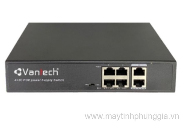 Sửa bộ chia mạng 4-Port 10-100Mbps PoE Switch VANTECH VPS-04