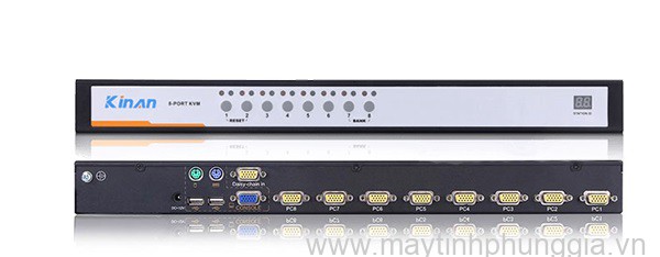 Sửa 8-port VGA Rackmount KVM Switch KINAN XM0108