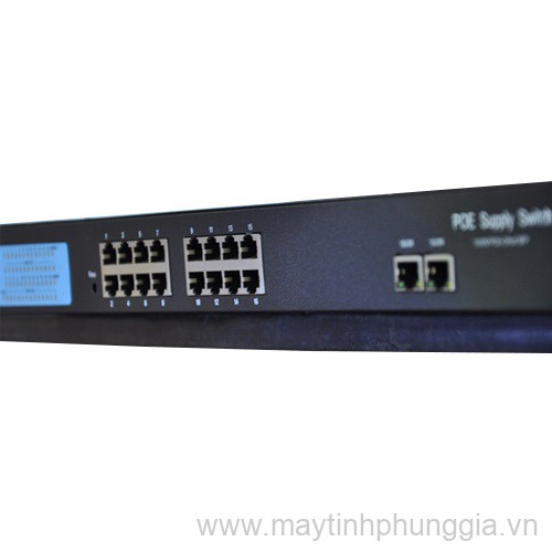 Sửa Switch mạng PoE HDTec 16 port 10-100-1000M + 2 RJ45