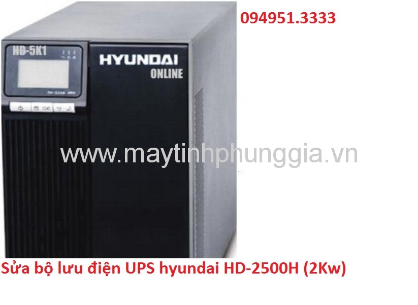 Sửa bộ lưu điện UPS hyundai HD-2500H (2Kw)