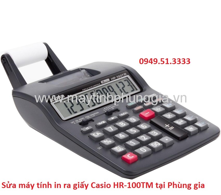 Sửa máy tính in ra giấy Casio HR-100TM